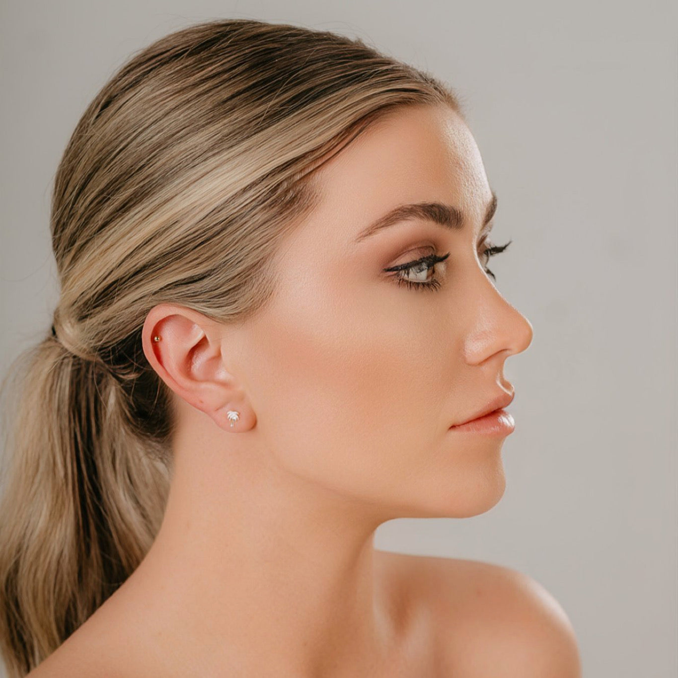 PALMA STUDS SILVER