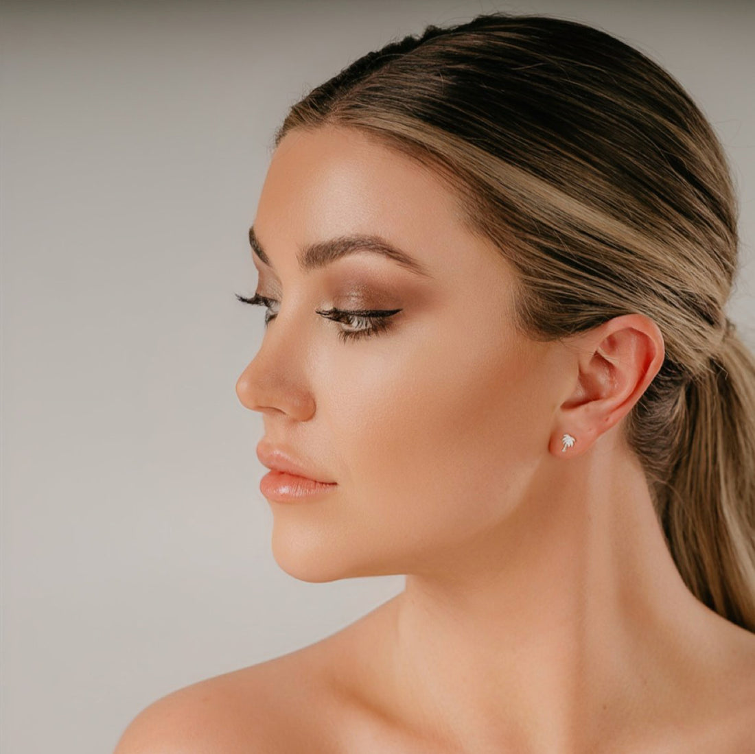 PALMA STUDS SILVER