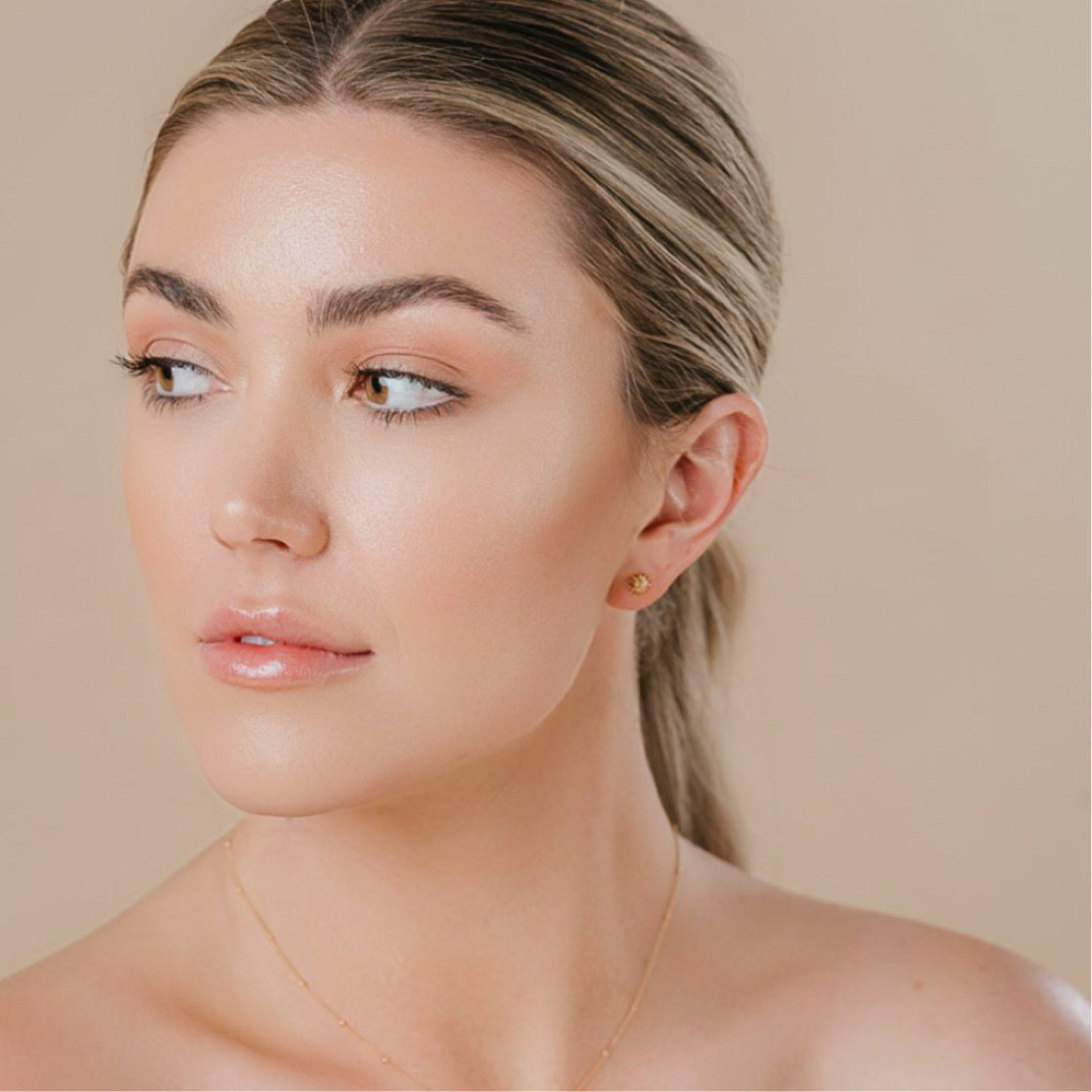 SOL STUDS GOLD VERMEIL