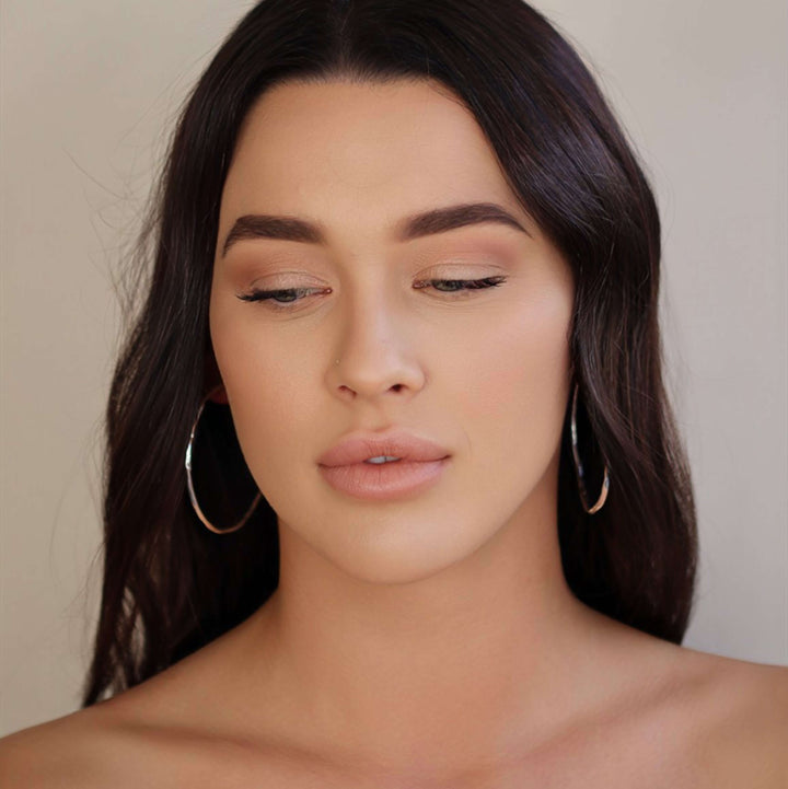 ALESSANDRA LARGE HOOPS SILVER