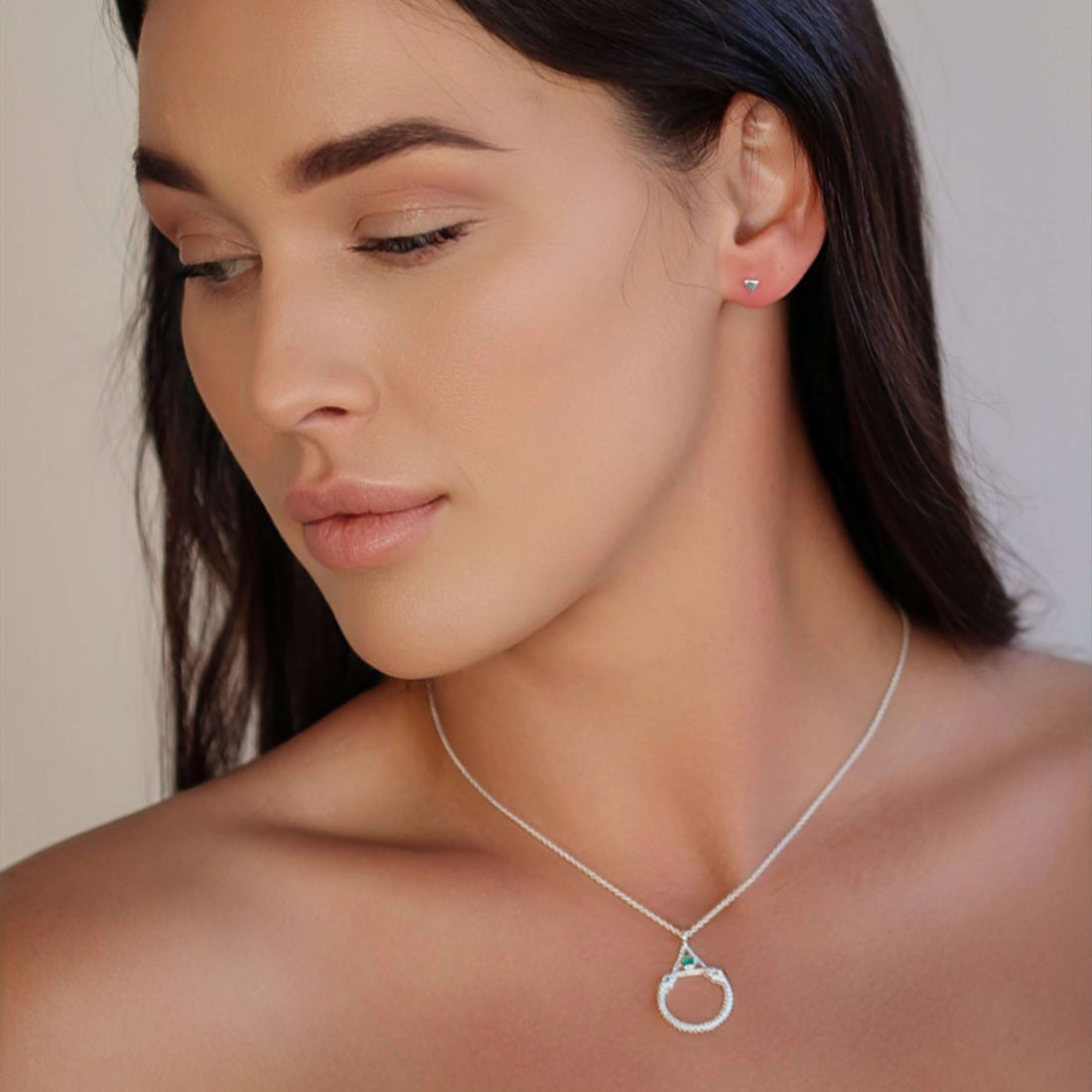 TEMPLE STUDS SILVER