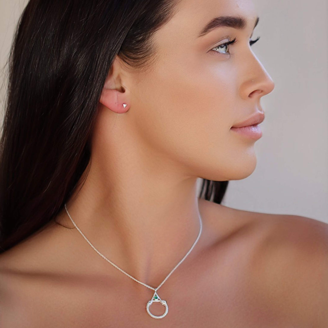TEMPLE STUDS SILVER